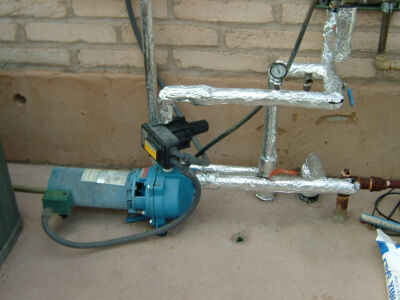 Booster pump insulation